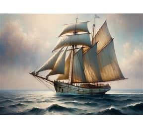 Atlantic sailing schooner